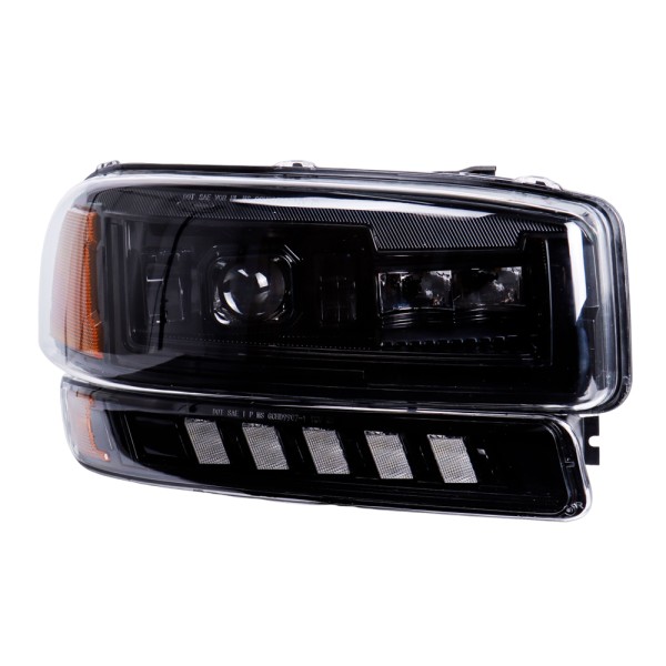 Led Headlight Assembly for GMC Sierra 1500 Yukon XL 2000 2001 2002 2003 2004 2005 2006 2007
