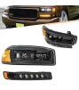 Led Headlight Assembly for GMC Sierra 1500 Yukon XL 2000 2001 2002 2003 2004 2005 2006 2007