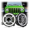 2020-2026 9 inch Jeep Gladiator JT Led Headlights Halo Lights