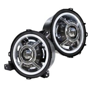 2018-2026 9 inch Jeep Wrangler JL Led Headlights Halo Lights