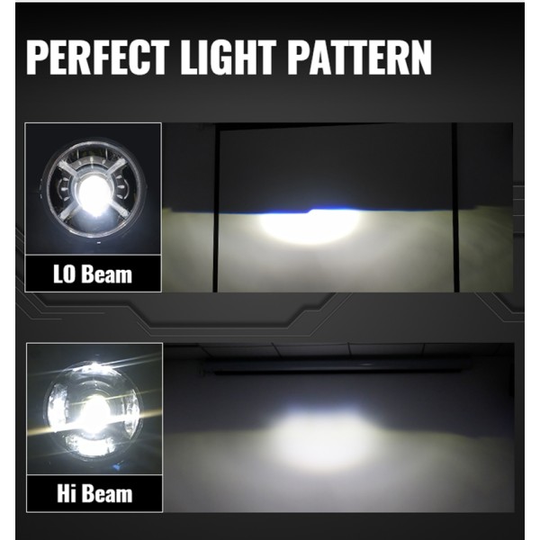 2018-2026 9 inch Jeep Wrangler JL Led Headlights Halo Lights