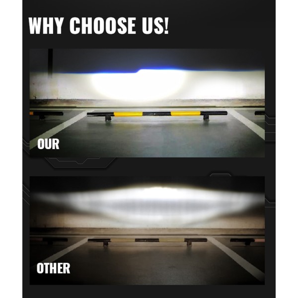 2018-2026 9 inch Jeep Wrangler JL Led Headlights Halo Lights