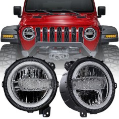 DOT Approved 9 inch Led Projector Headlights for Jeep Wrangler JL / JLU 2018-2026