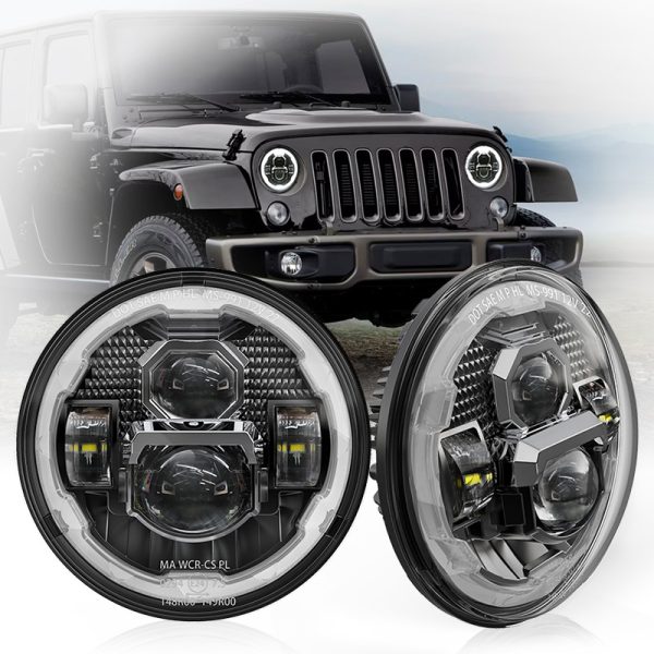 2017 Jeep Wrangler LED Headlights OEM 2017 JK Unlimited Halo Headlights