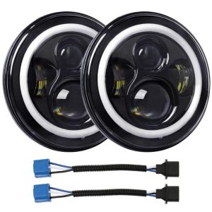 1997 - 2006 Jeep Wrangler TJ Led Headlights Jeep TJ Halo Headlights