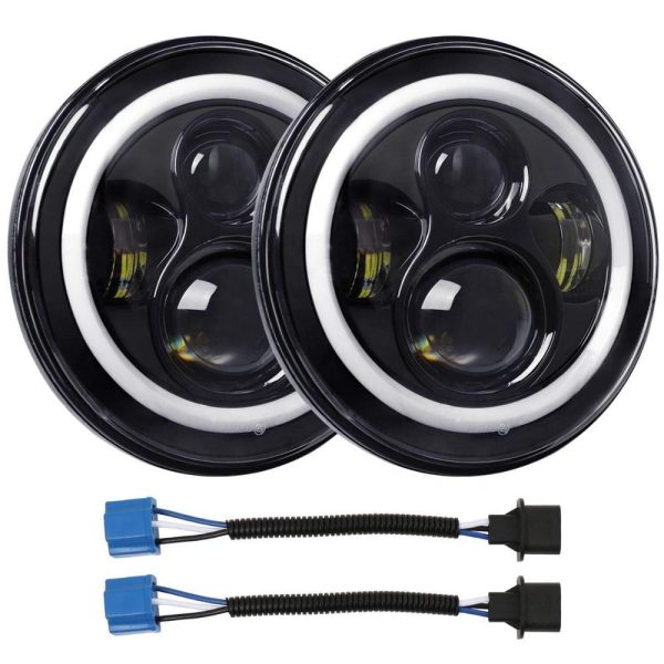 1997 - 2006 Jeep Wrangler TJ Led Headlights Jeep TJ Halo Headlights
