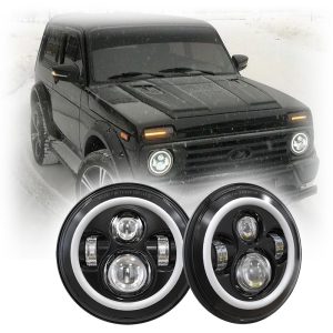 DOT Emark Approved 1977-2024 4x4 Lada Niva Led Headlights Conversion Upgrade