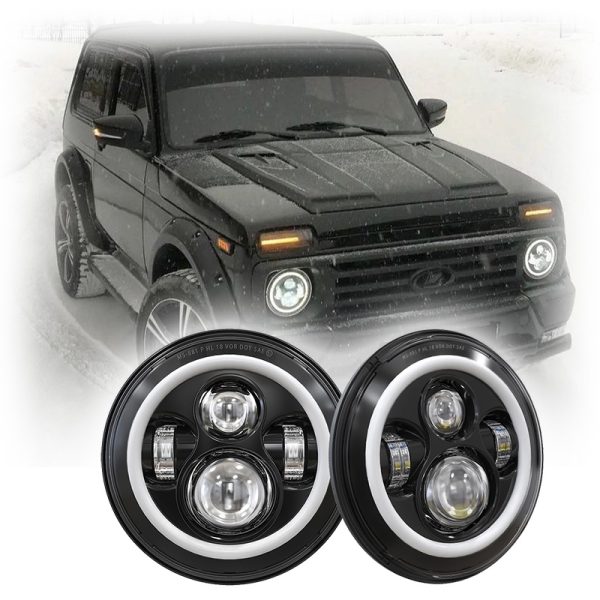 DOT Emark Approved 1977-2024 4x4 Lada Niva Led Headlights Conversion Upgrade